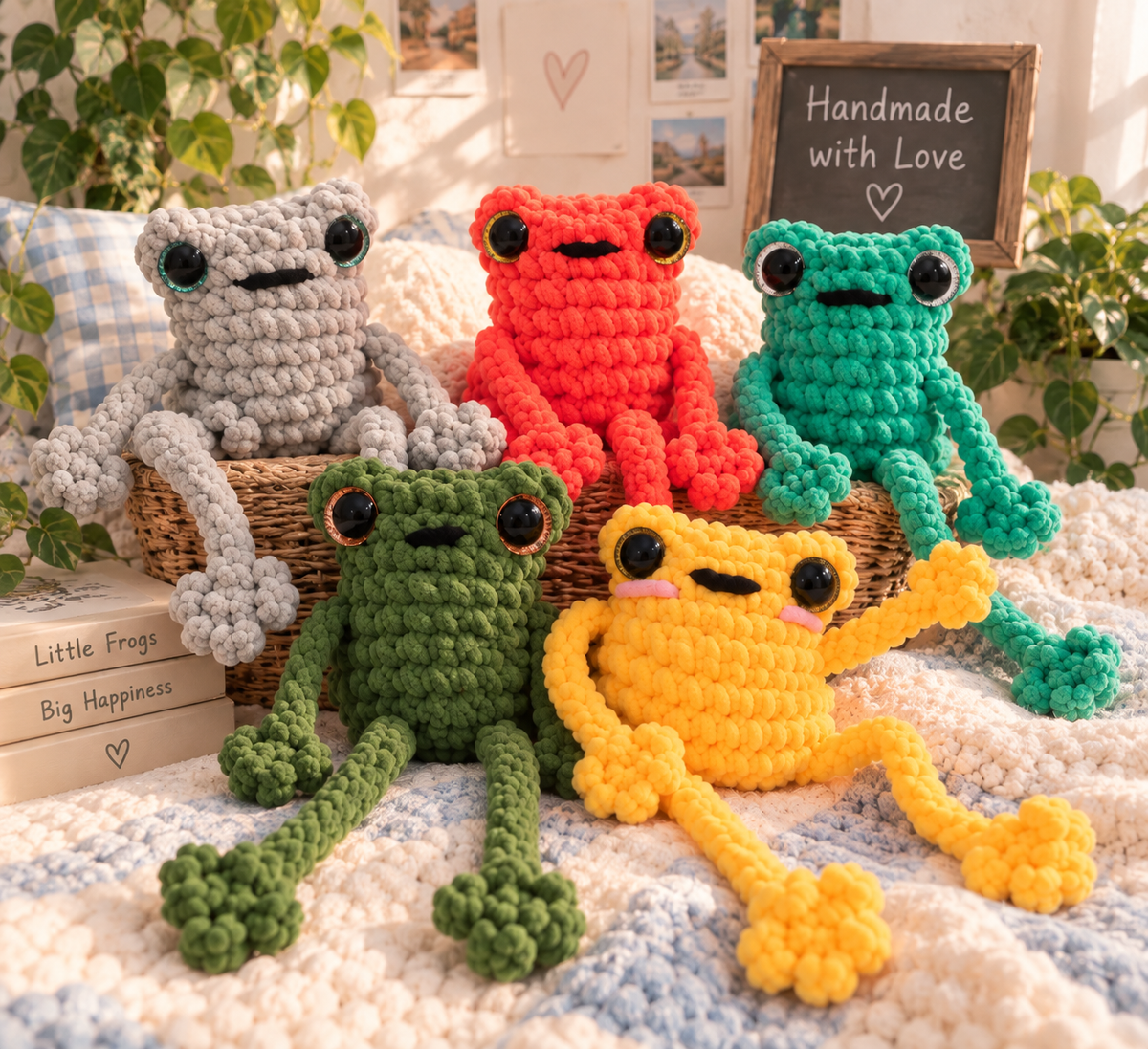 Cozy Handmade Frog Collection