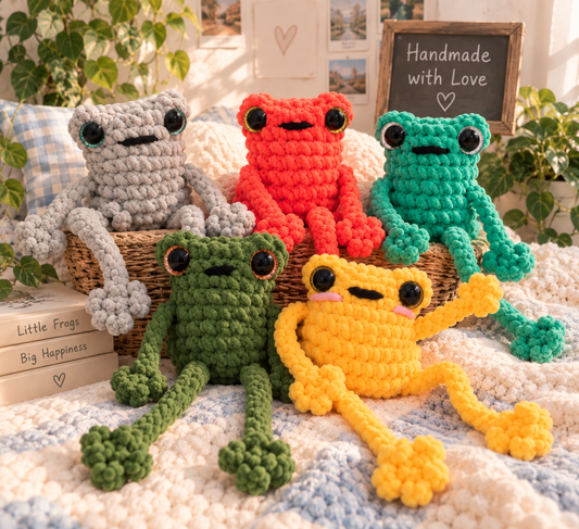 Cozy Handmade Frog Collection