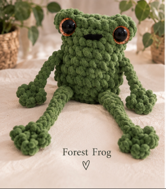 Forest Frog — Handmade Crochet Frog ♡